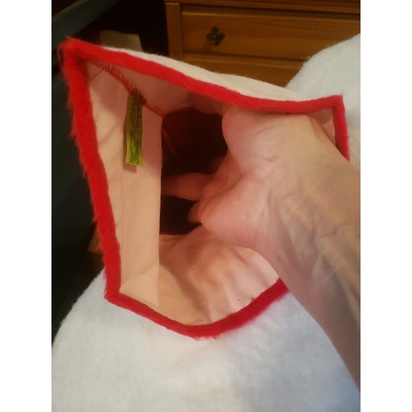 HTF 70's Santakins Felt Santa Face Door Wall Decor Tree Topper - Picture 7 of 8